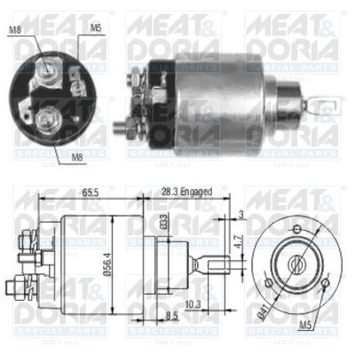 Solenoid Switch, starter